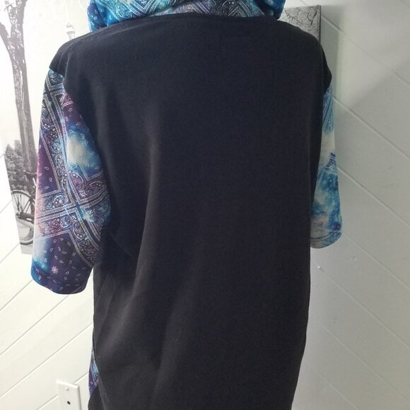 Five by Five Masterpiece Sweaters Short Sleeve Tie-dye Hoodie - Picture 3 of 6